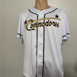 White Commodores Baseball Jersey